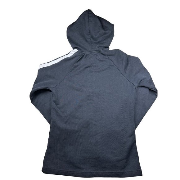 Calvin Klein Jeans Hoodie Womens Size Medium Black White Zip Front Jacket - Picture 2 of 9